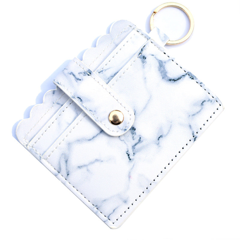 Leopard/Flower/butterfly Patterns Women Slim Credit Card Holder Mini Front Pocket Wallet Coin Purse Keychain