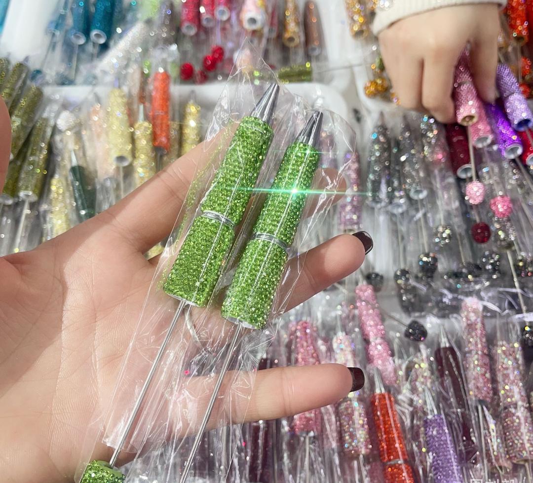 Sparkly Rhinestone Beadable DIY Fancy Pens Bling pen– Many Colors to Choose From