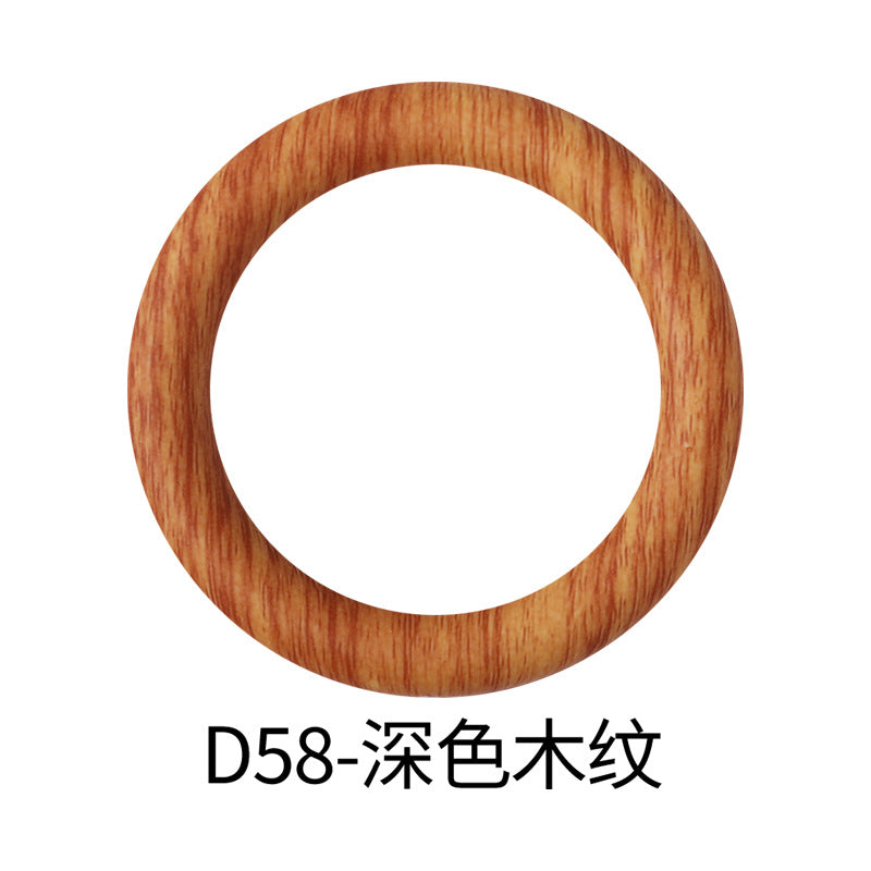 65mm Silicone Printed Ring, Round Silicone Solid Glitter Ring with 2 hole,Silicone beadable O rings,Silicone Loop for Car Hanging Charm Making