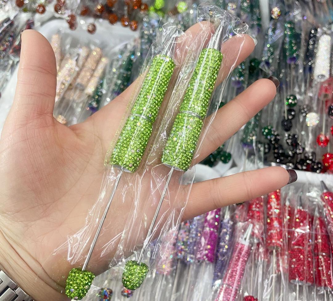 Sparkly Rhinestone Beadable DIY Fancy Pens Bling pen– Many Colors to Choose From