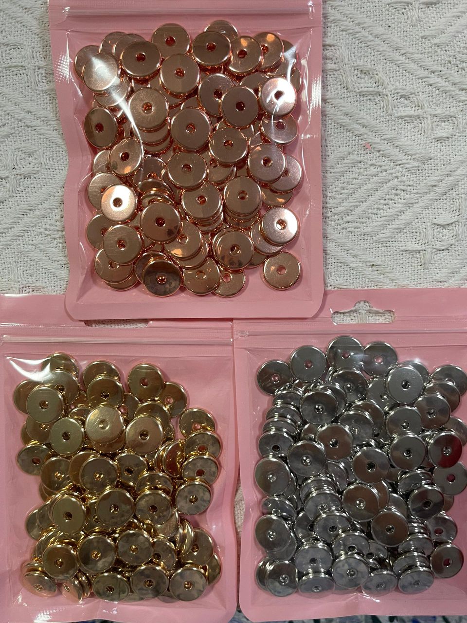 15mm shiny flat disc metal spacer for diy crafting,beadable pen keychain car charm jewelry making
