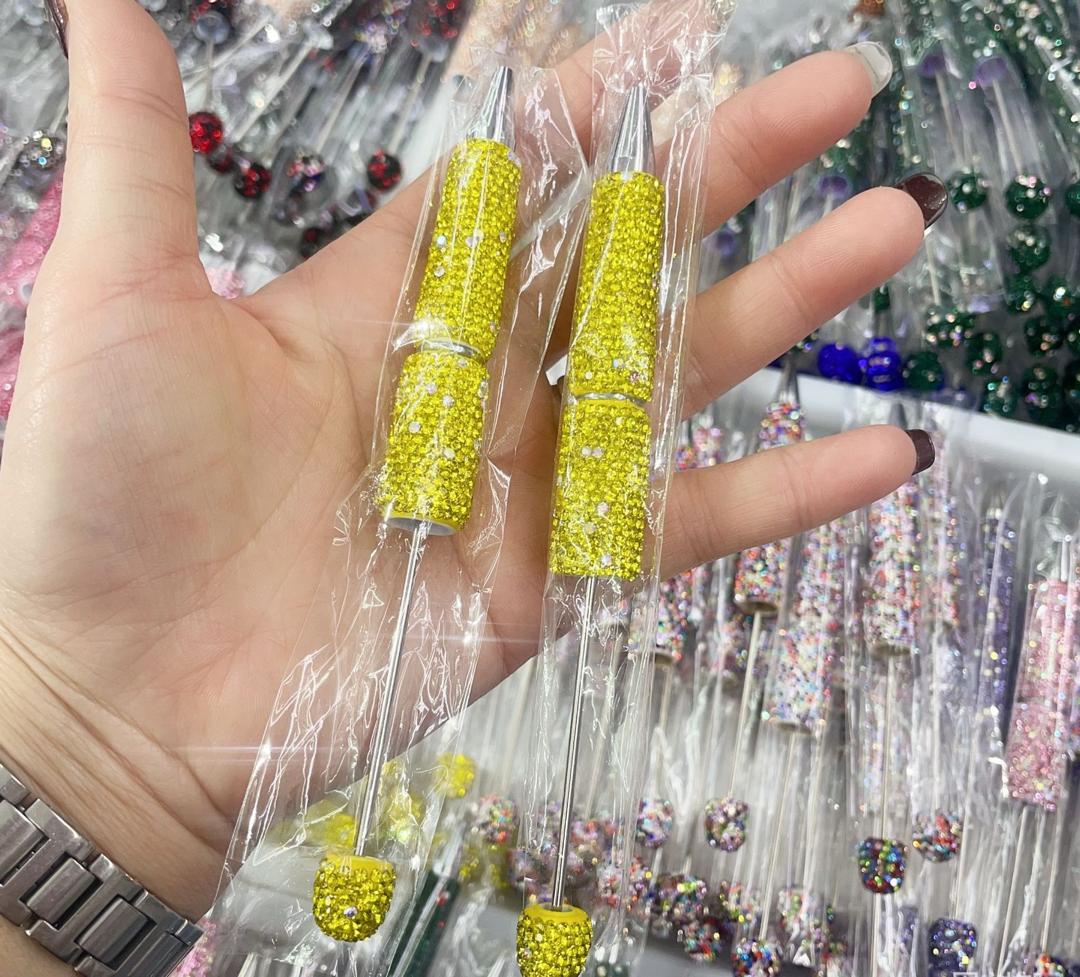 Sparkly Rhinestone Beadable DIY Fancy Pens Bling pen– Many Colors to Choose From