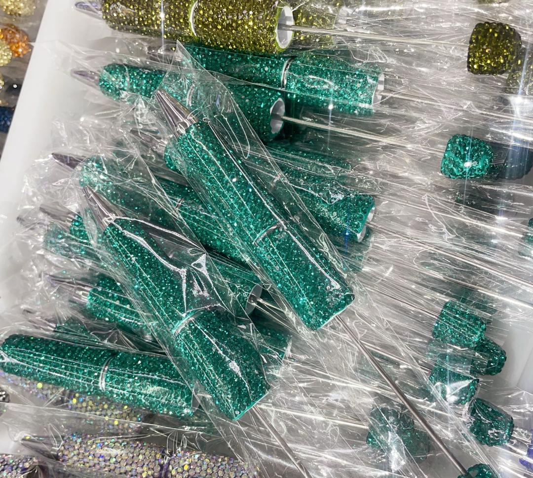 Sparkly Rhinestone Beadable DIY Fancy Pens Bling pen– Many Colors to Choose From