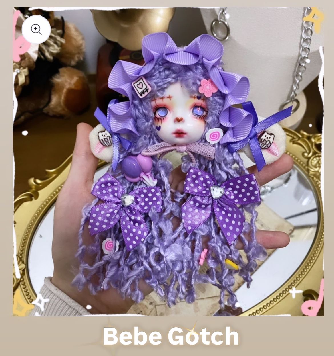 00-【Pre Order】Fancy Cute Dolls for beadable pens & keychains & bags DIY making decoration