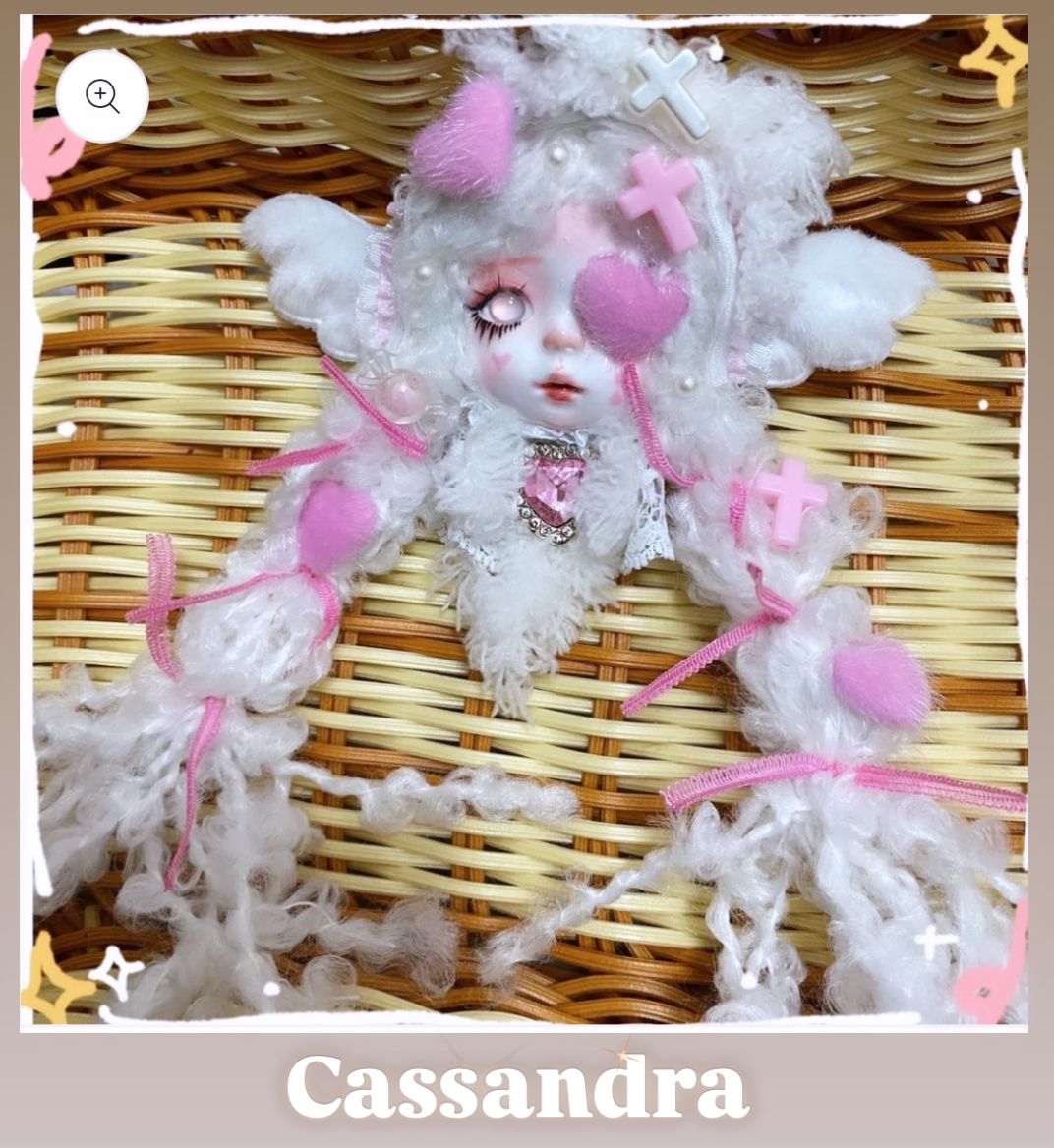 00-【Pre Order】Fancy Cute Dolls for beadable pens & keychains & bags DIY making decoration