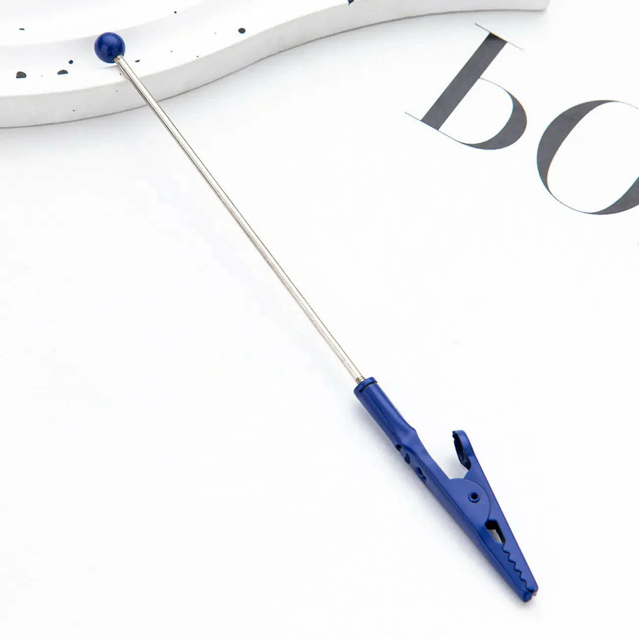 DIY Metal Crocodile Clips with Beadable Keychain Bar for Notes Business Card Photo Holder