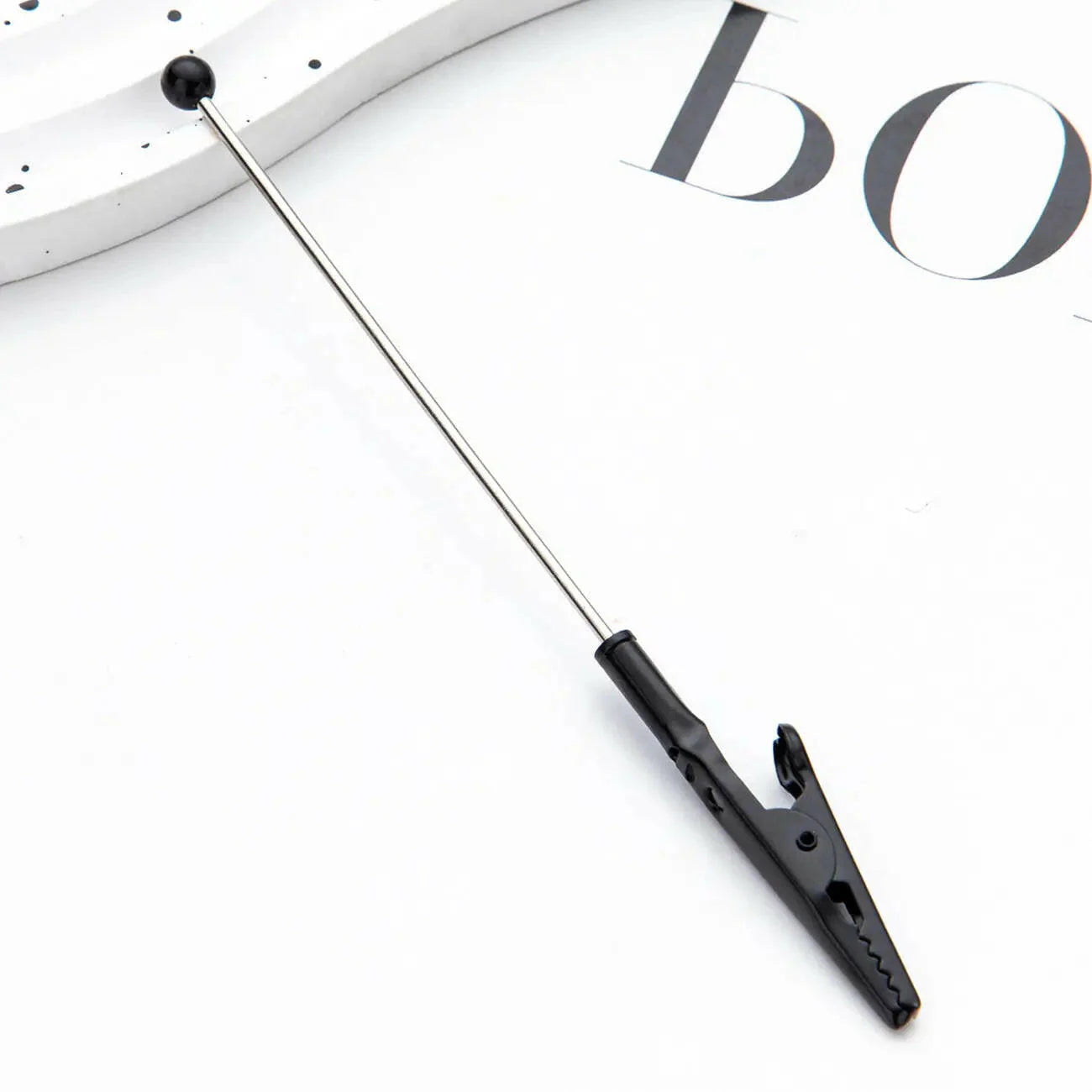DIY Metal Crocodile Clips with Beadable Keychain Bar for Notes Business Card Photo Holder