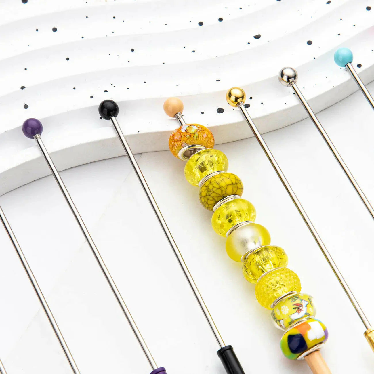 DIY Metal Crocodile Clips with Beadable Keychain Bar for Notes Business Card Photo Holder