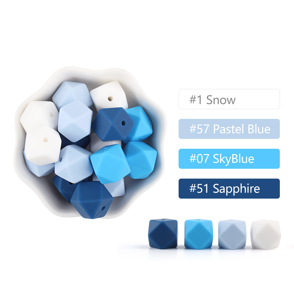 14mm Hexagon Silicone Bead,Loose Silicone Bead,Silicone Hexagon Bead,Silicone Bead Bulk