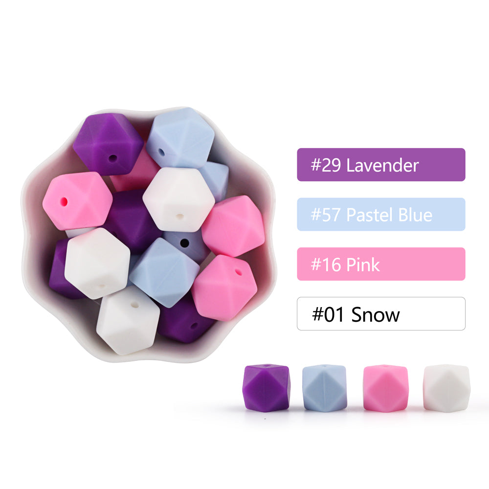 14mm Hexagon Silicone Bead,Loose Silicone Bead,Silicone Hexagon Bead,Silicone Bead Bulk