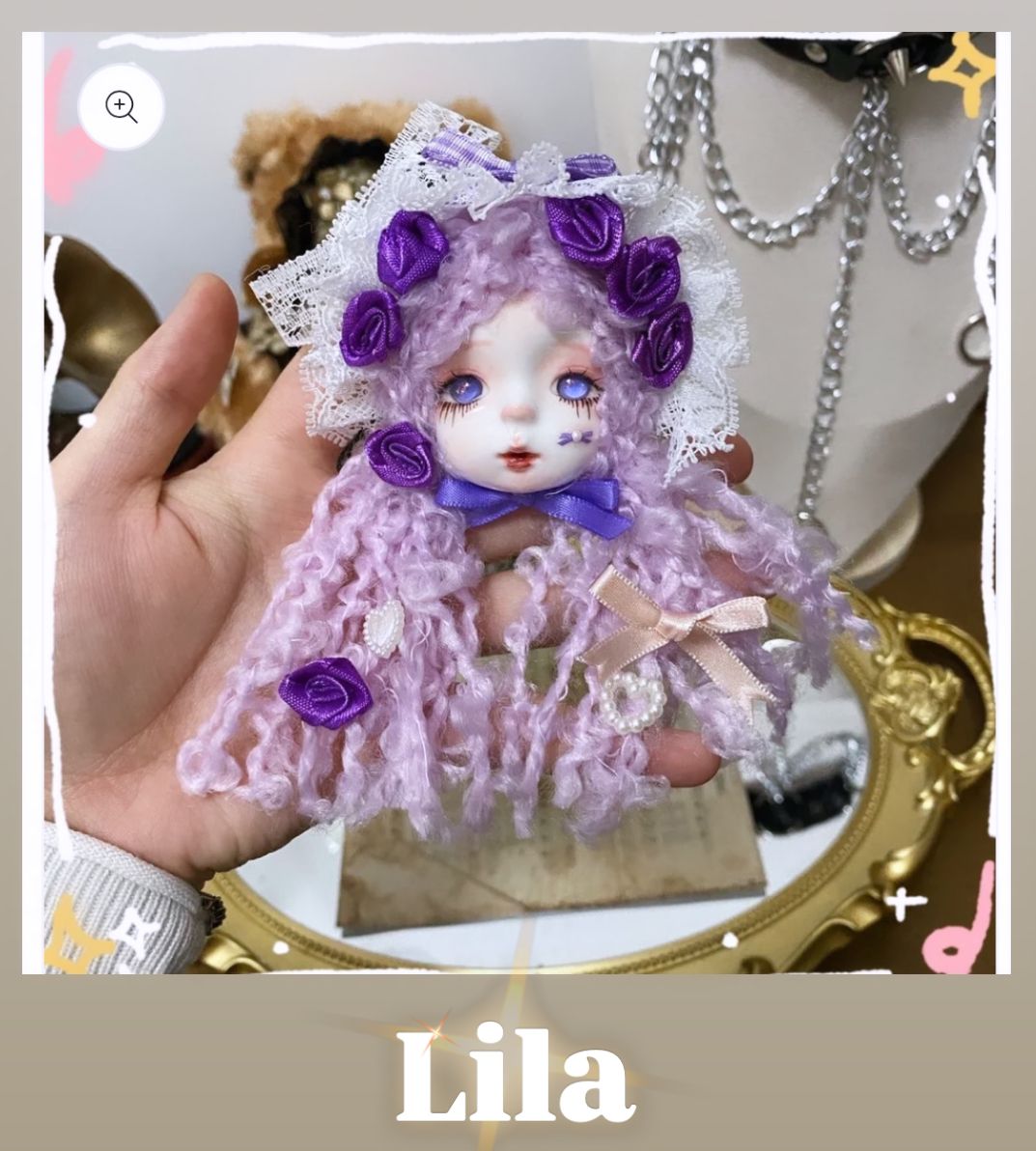 00-【Pre Order】Fancy Cute Dolls for beadable pens & keychains & bags DIY making decoration