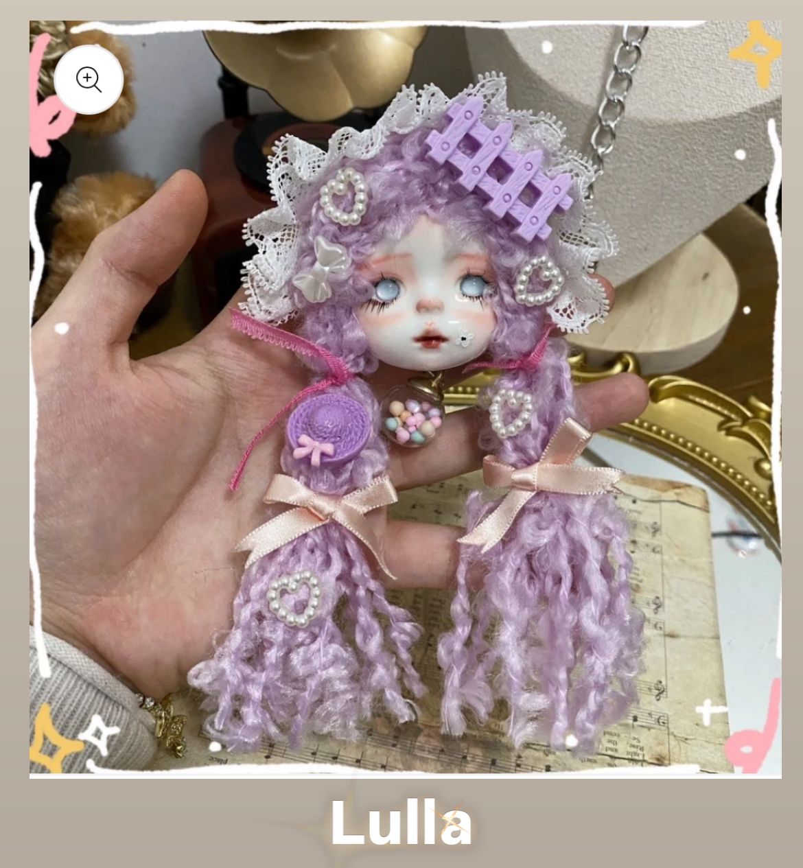 00-【Pre Order】Fancy Cute Dolls for beadable pens & keychains & bags DIY making decoration