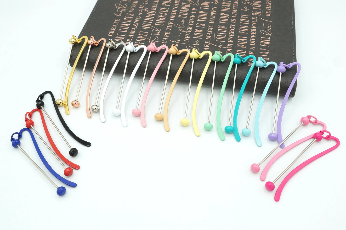 Metal Beadable Bookmark Multiple Colours DIY Craft Supply
