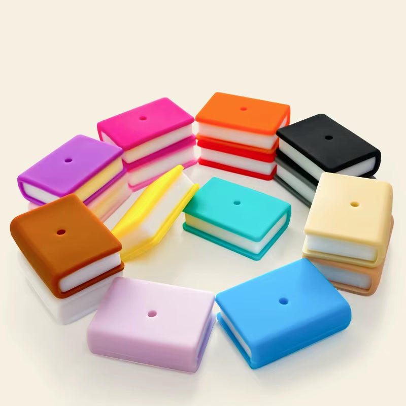 Silicone Book Focal Beads, Read Focal Beads,Beadable Pen Beads,Car Charm Making DIY Beads