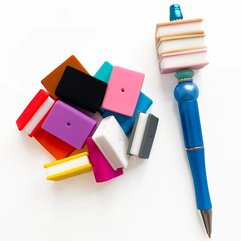 Silicone Book Focal Beads, Read Focal Beads,Beadable Pen Beads,Car Charm Making DIY Beads