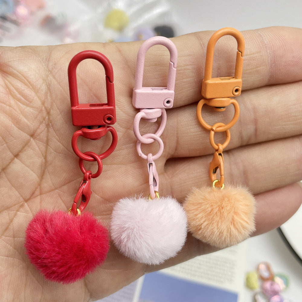 20mm Fur Pom Pom Ball Pendant, Faux Fox Fur Fabric Pendant , Fur Balls Charm Pendant, Furry Charm, Furry Earring Charm, Jewelry Pendant