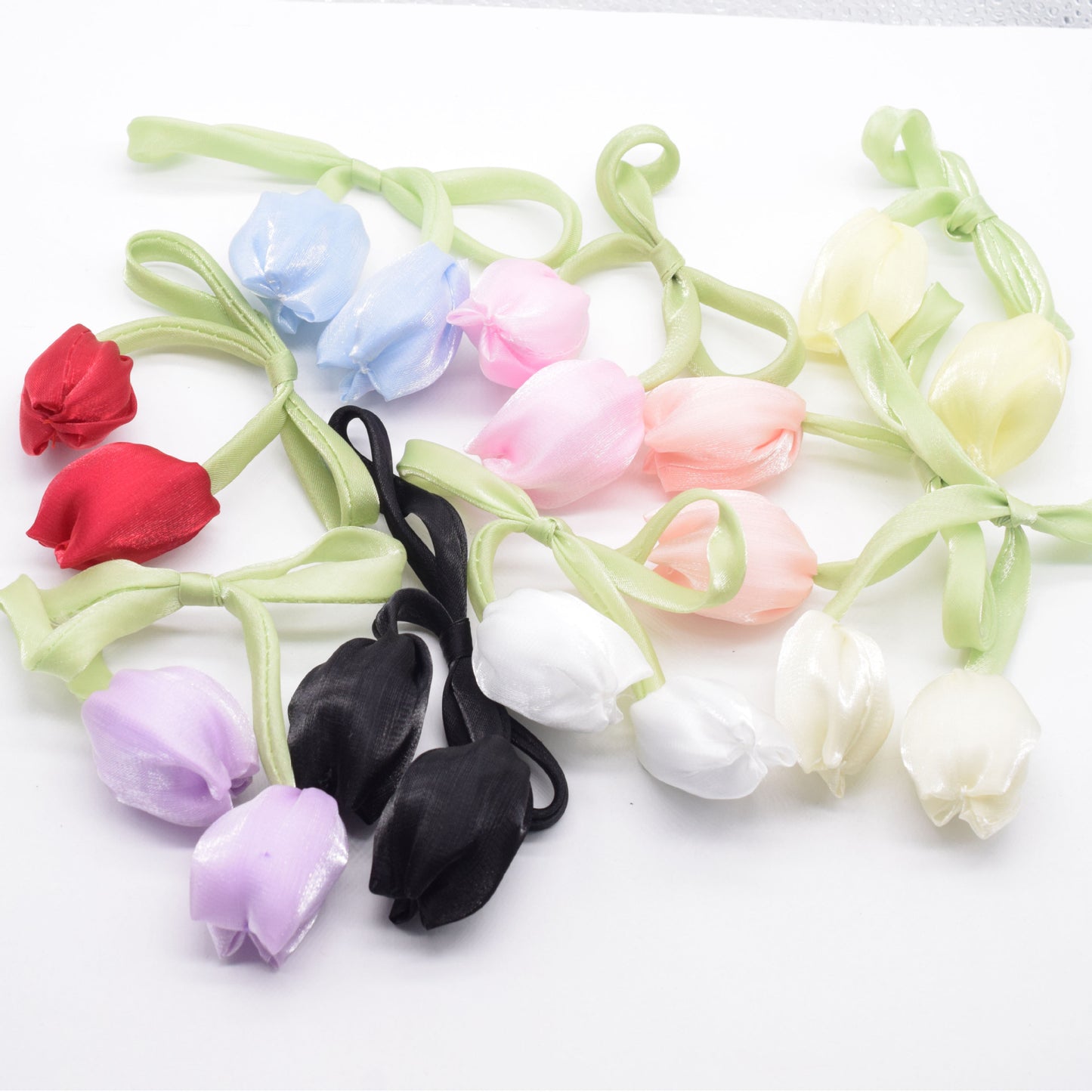 Pretty Tulip Flower Patch, Cute Floral Applique for Bags, Dress, Gown, Bow Knot DIY, Hats, Hair Accessories, Brooch, Clothing Sewing Supply