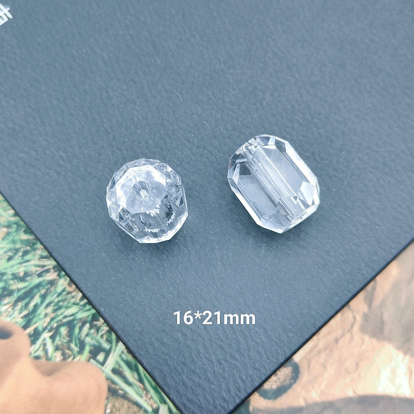 02 Clear base blank beads accessory for DIY fancy pens beads keychain phone chain car charm jewelry making