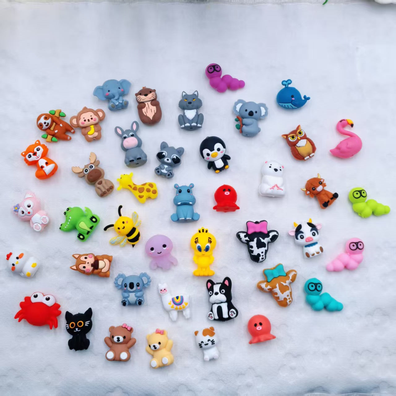 50$ For 150 Pieces On Sale Silicone Focal Beads, Random Mix