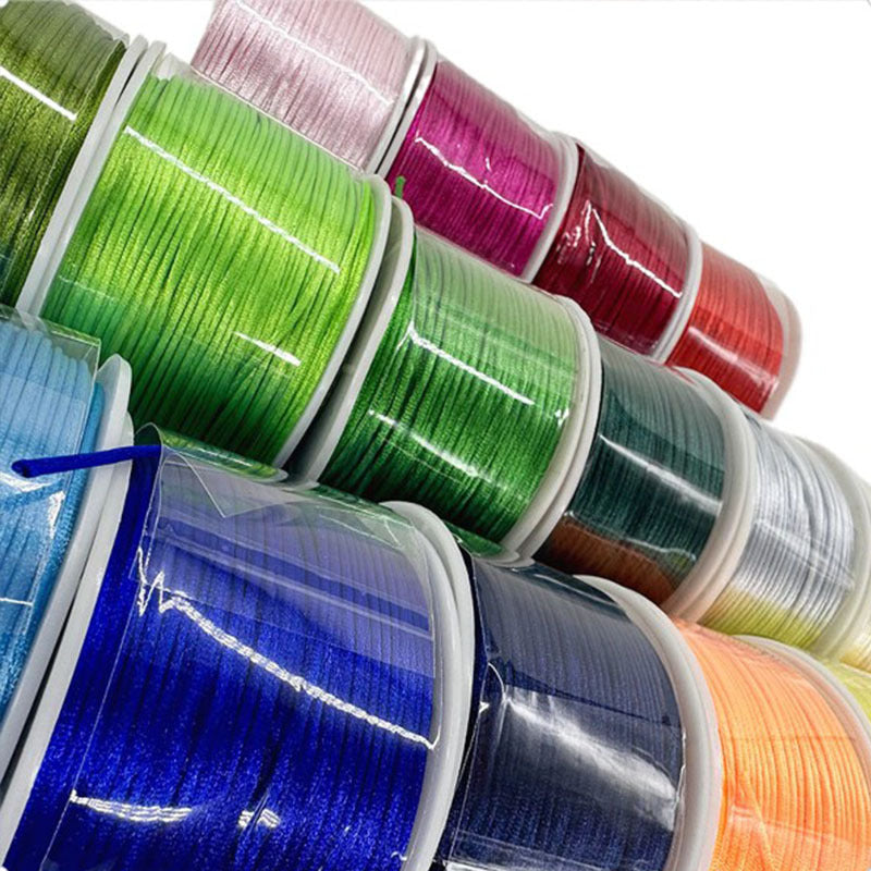 1.5mm Nylon Cord Rope, Bracelet Necklace Jewelry Beading Cord, Silicone Beads DIY Cord