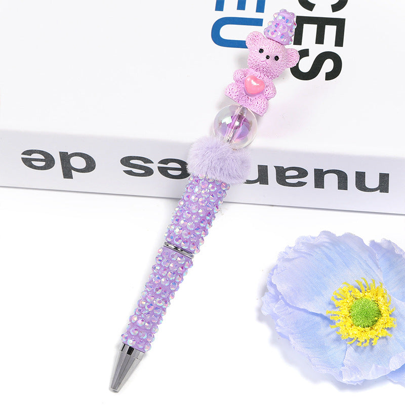Colorful rhinestone beadable pens bling pen wholesale