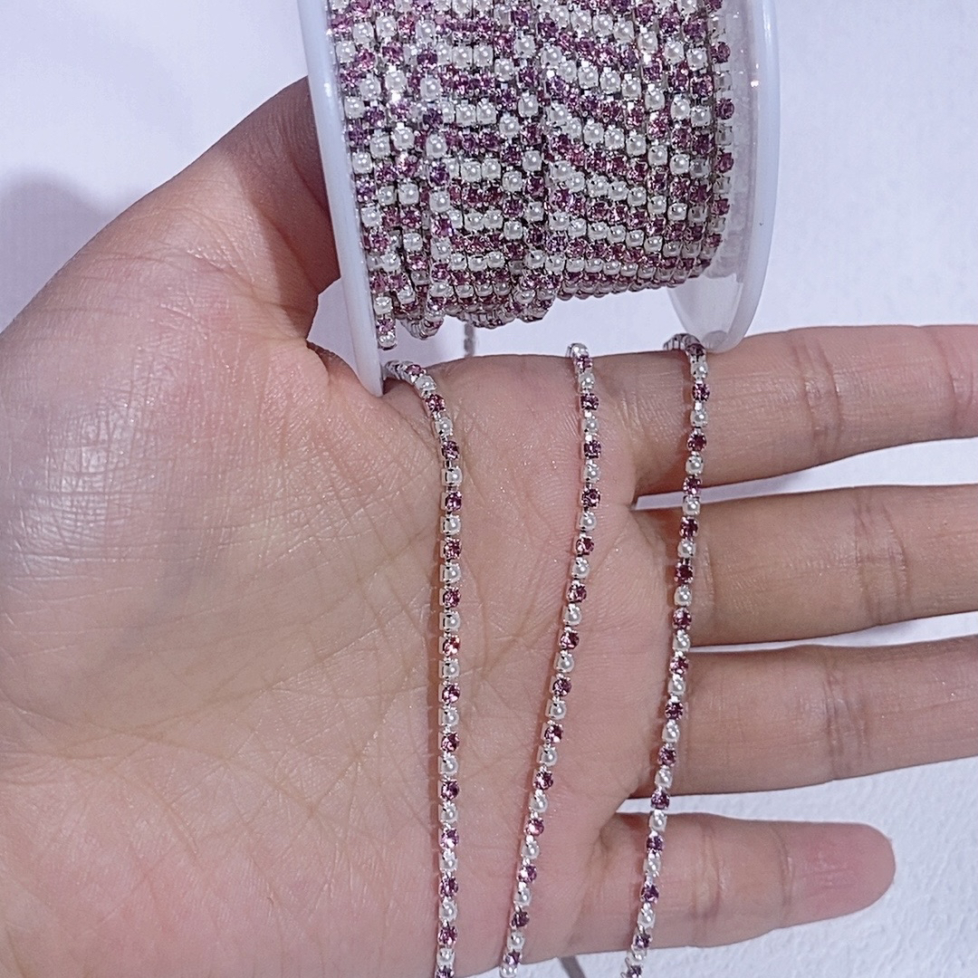 07 Diamond chain accessory for DIY fancy pens beads keychain phone chain car charm jewelry making