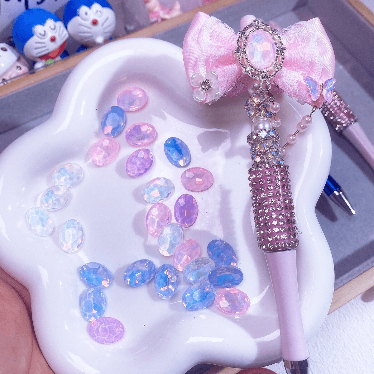 04 Diamond stone rhinestone accessory for DIY fancy pens beads keychain phone chain car charm jewelry making