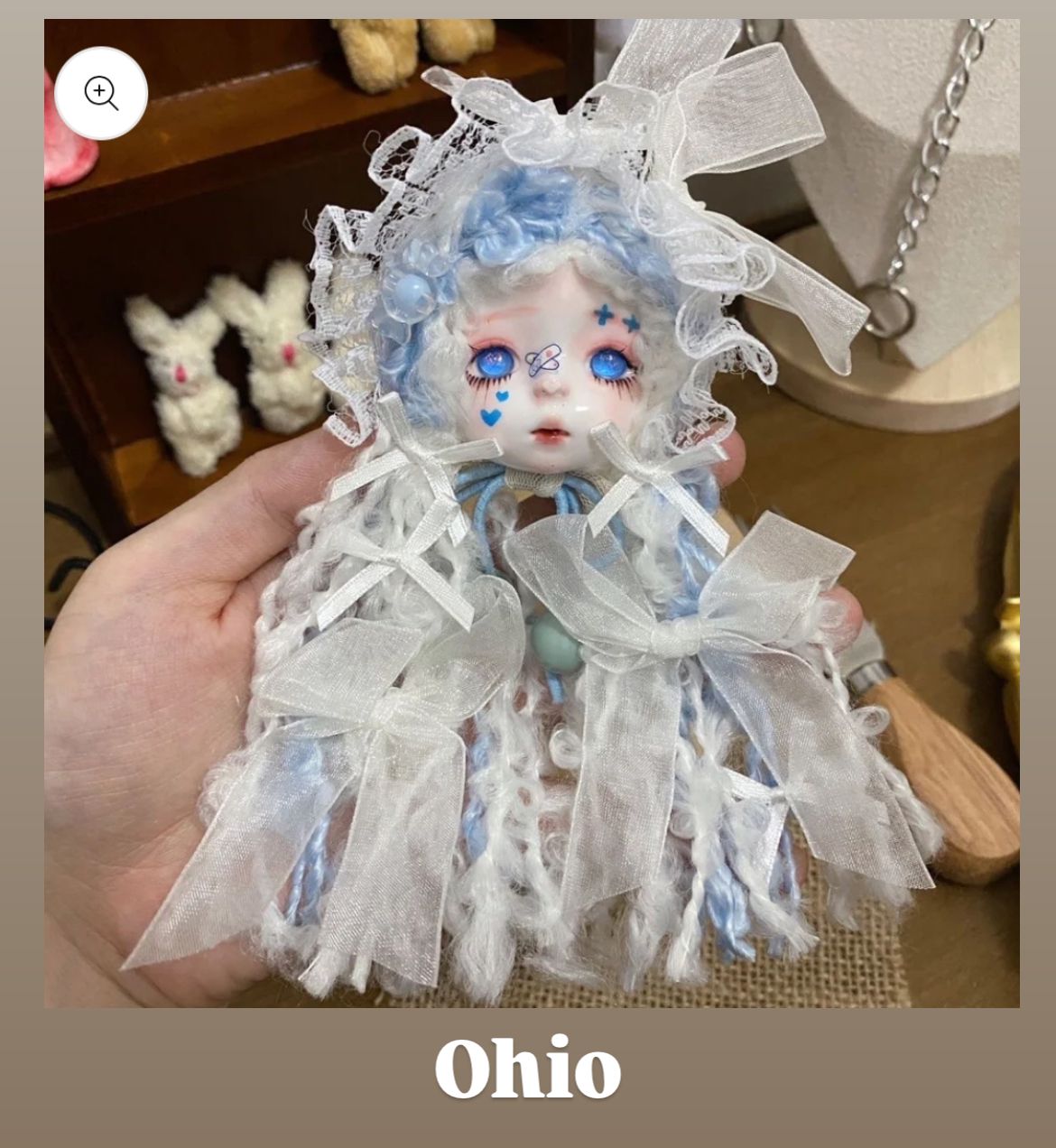 00-【Pre Order】Fancy Cute Dolls for beadable pens & keychains & bags DIY making decoration