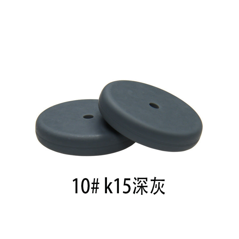 25mm Flat Round Silicone Beads Coin Loose Beads for DIY Pen Keychain Necklace Bracelet Earring Pendants Jewelry Making