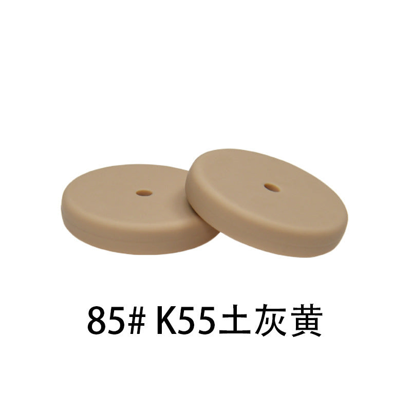 25mm Flat Round Silicone Beads Coin Loose Beads for DIY Pen Keychain Necklace Bracelet Earring Pendants Jewelry Making