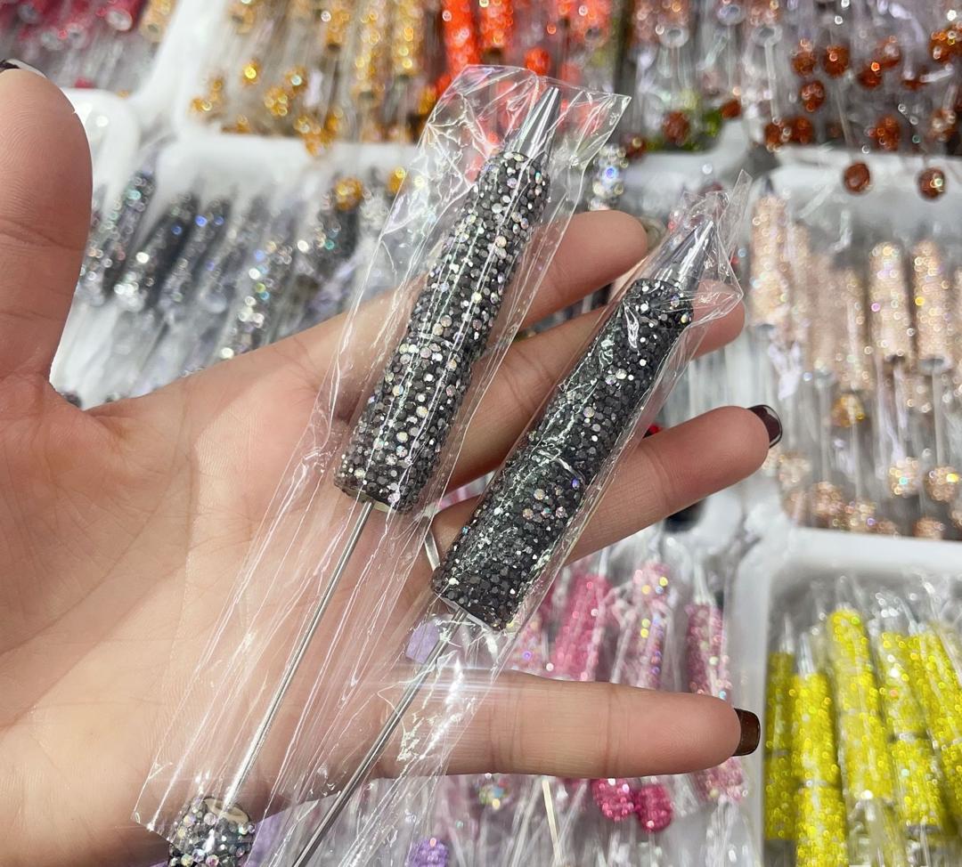 Sparkly Rhinestone Beadable DIY Fancy Pens Bling pen– Many Colors to Choose From
