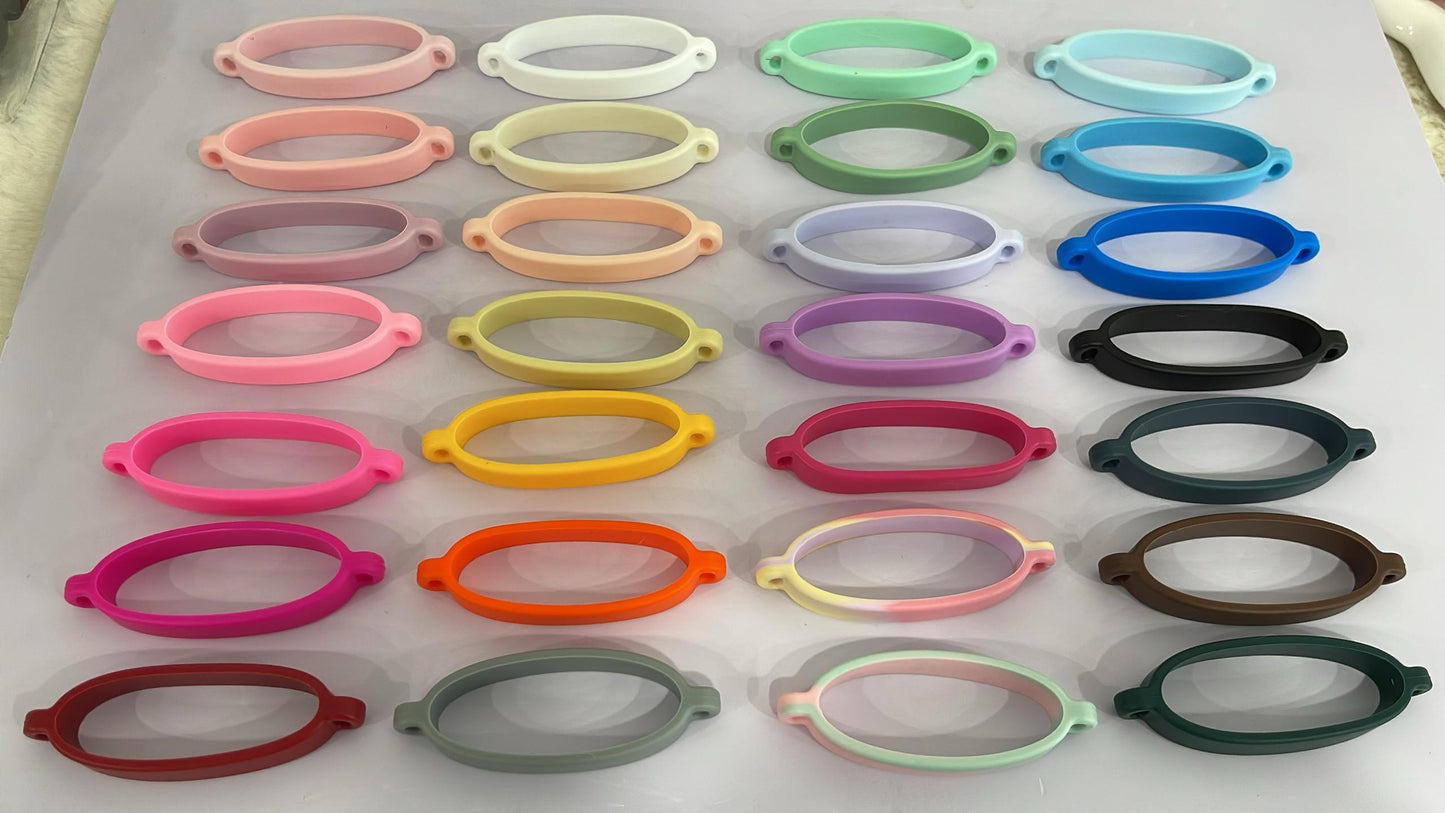 Colorful Silicone Strap Ring Stanley Tumbler Cup Water Bottle Strap Holder Tumbler Decoration Accessories