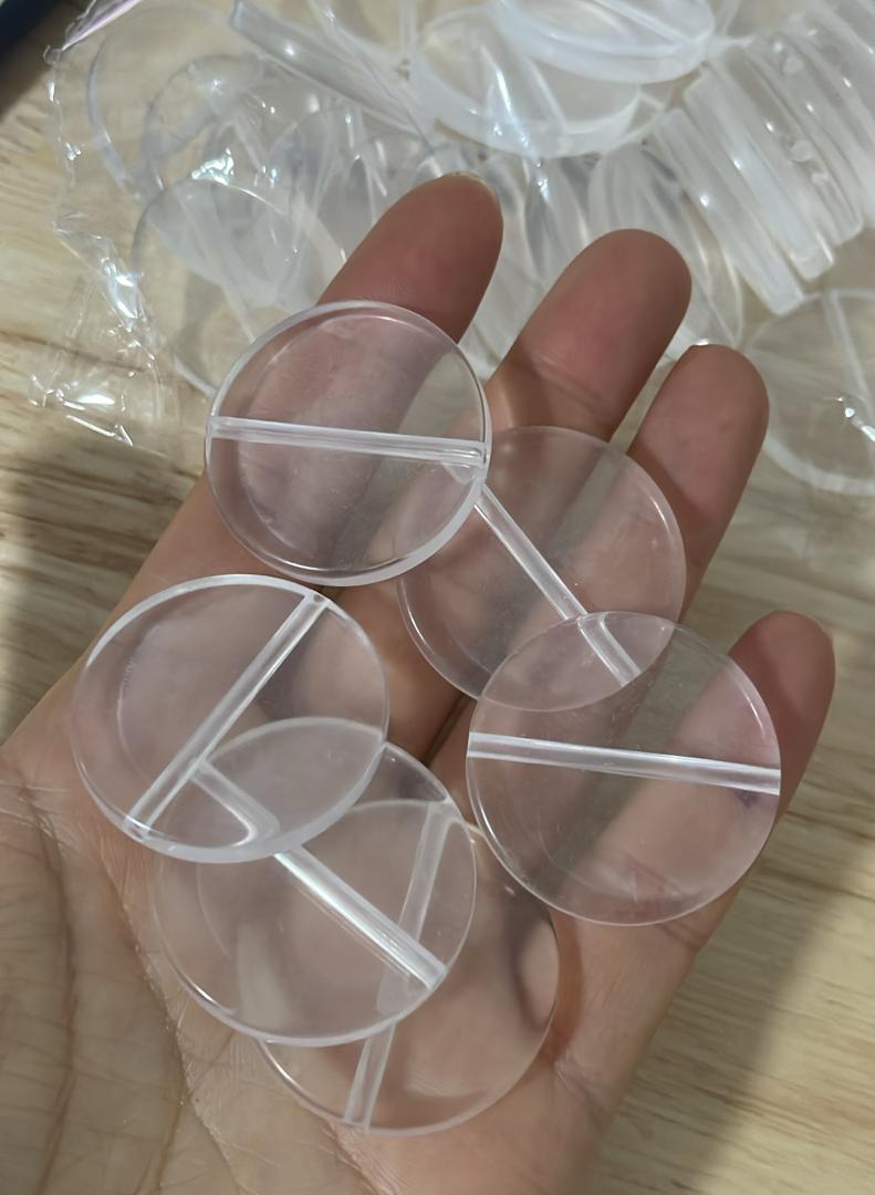 02 Clear base blank beads accessory for DIY fancy pens beads keychain phone chain car charm jewelry making