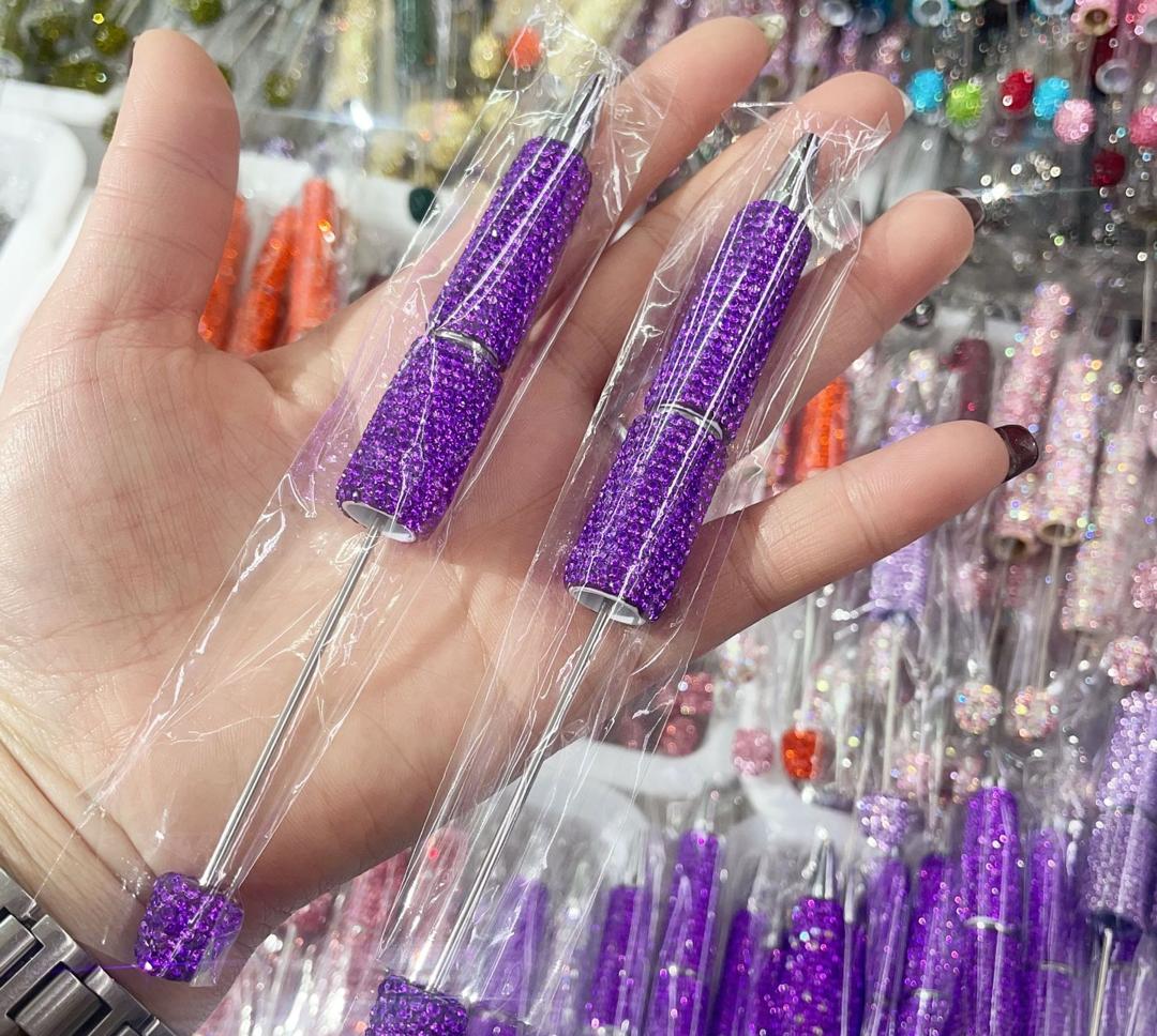 Sparkly Rhinestone Beadable DIY Fancy Pens Bling pen– Many Colors to Choose From
