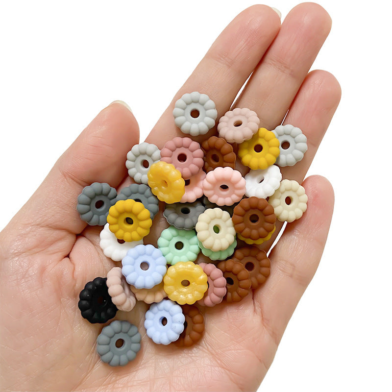 12mm & 15mm New Disc Silicone Spacers for DIY Beadable Pen Keychain Car Charm Car Making
