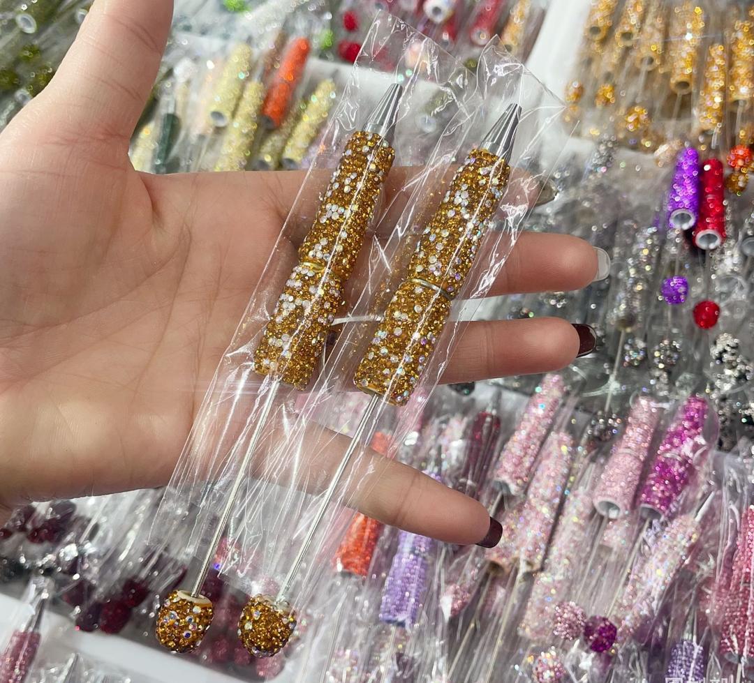 Sparkly Rhinestone Beadable DIY Fancy Pens Bling pen– Many Colors to Choose From