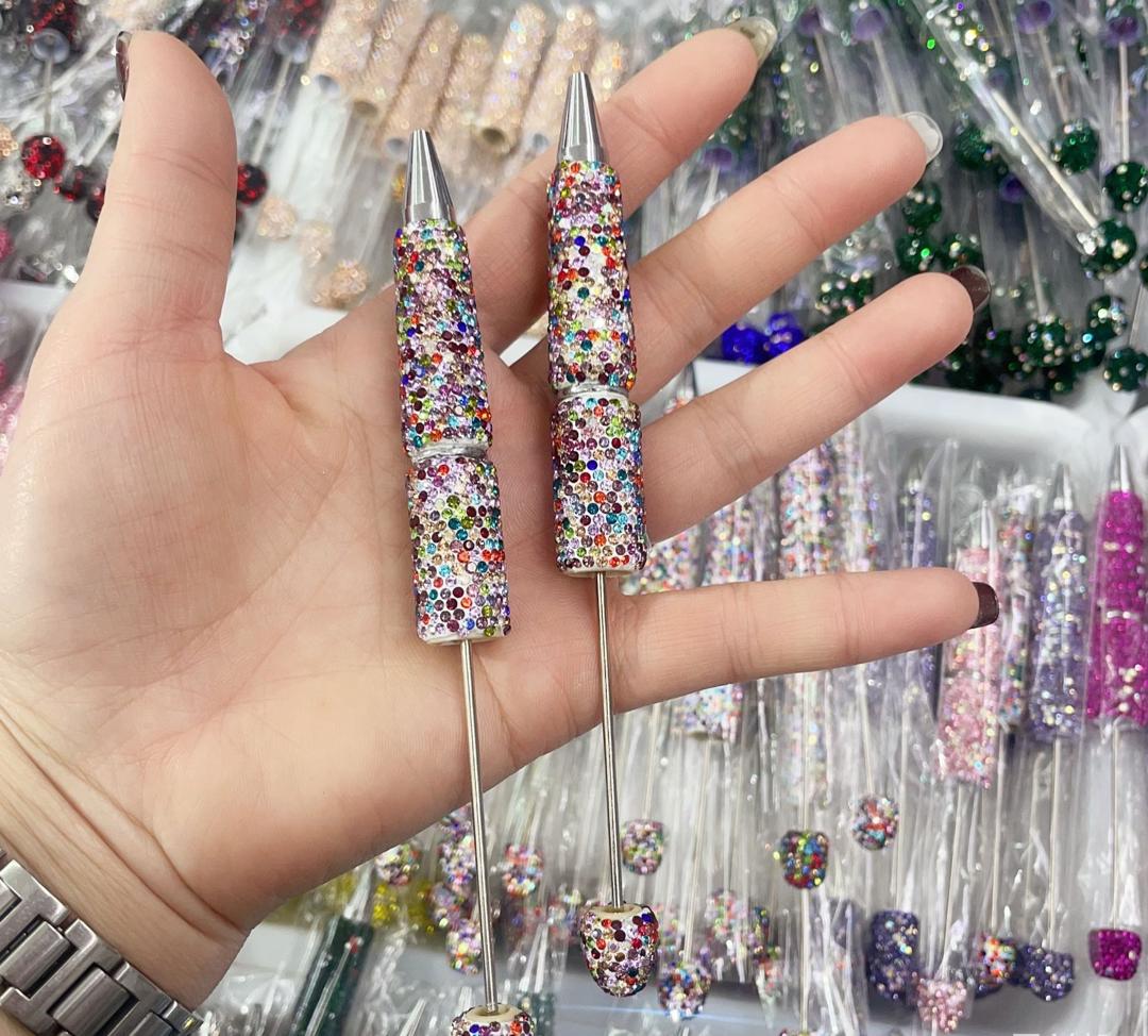 Sparkly Rhinestone Beadable DIY Fancy Pens Bling pen– Many Colors to Choose From