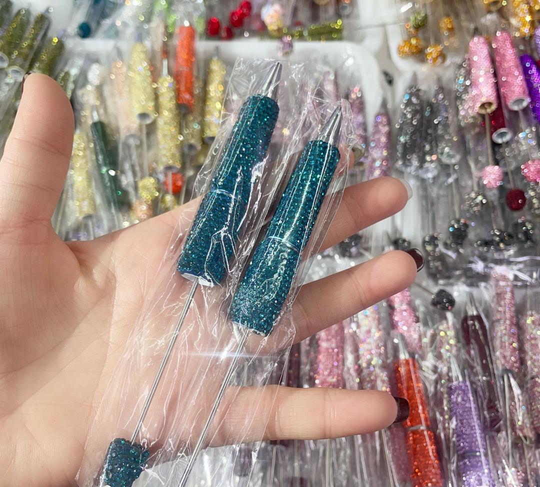 Sparkly Rhinestone Beadable DIY Fancy Pens Bling pen– Many Colors to Choose From