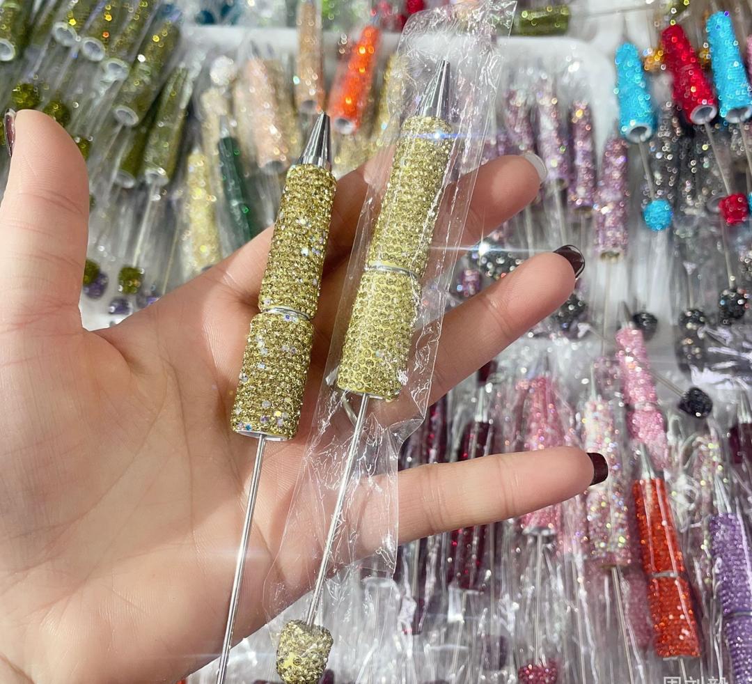 Sparkly Rhinestone Beadable DIY Fancy Pens Bling pen– Many Colors to Choose From