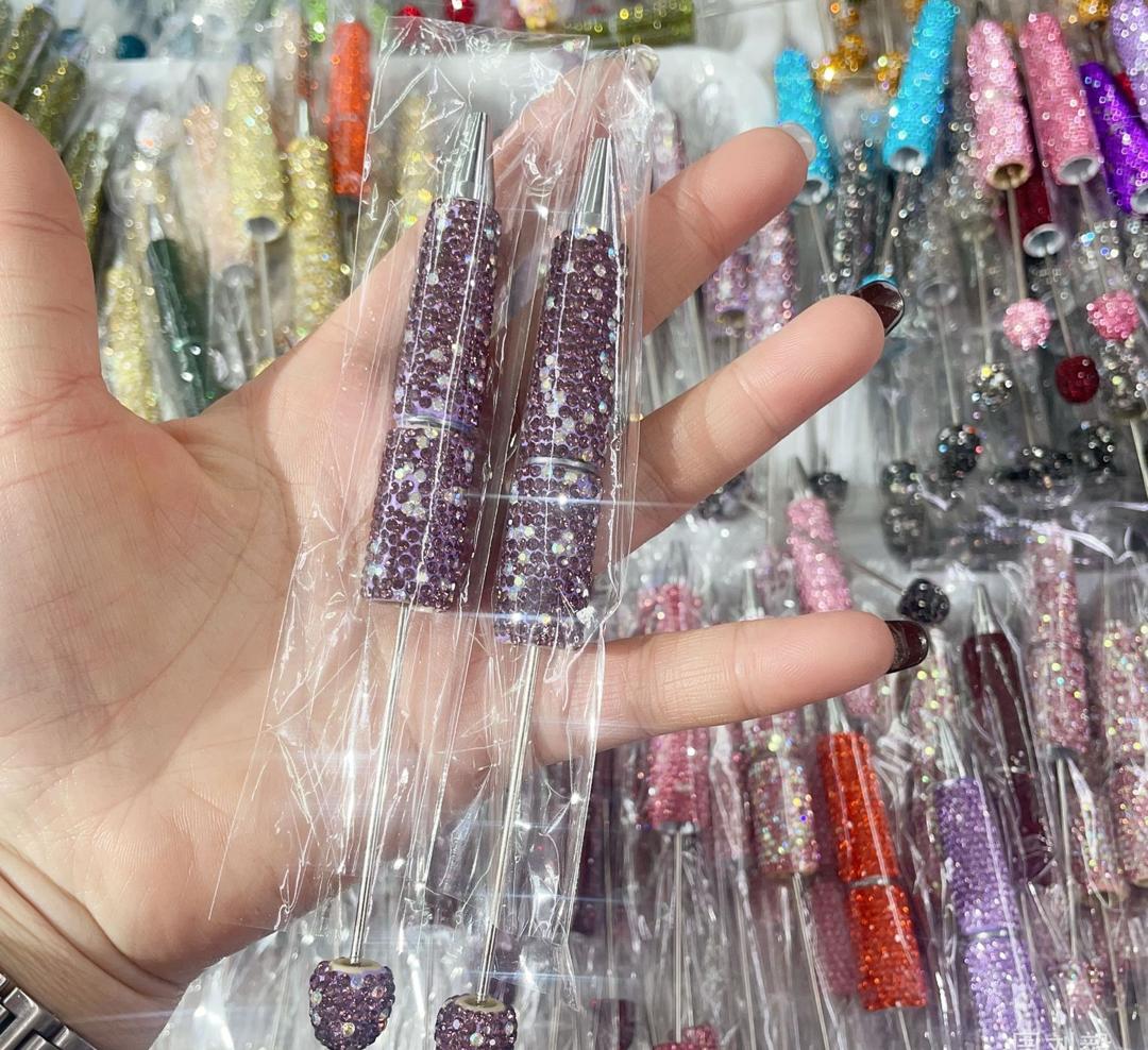 Sparkly Rhinestone Beadable DIY Fancy Pens Bling pen– Many Colors to Choose From