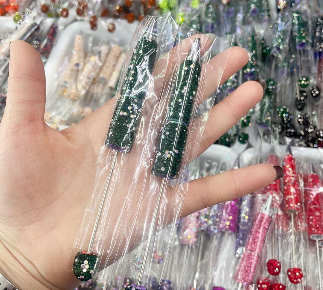 Sparkly Rhinestone Beadable DIY Fancy Pens Bling pen– Many Colors to Choose From
