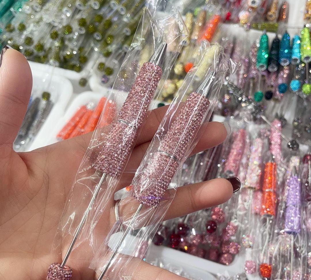 Sparkly Rhinestone Beadable DIY Fancy Pens Bling pen– Many Colors to Choose From