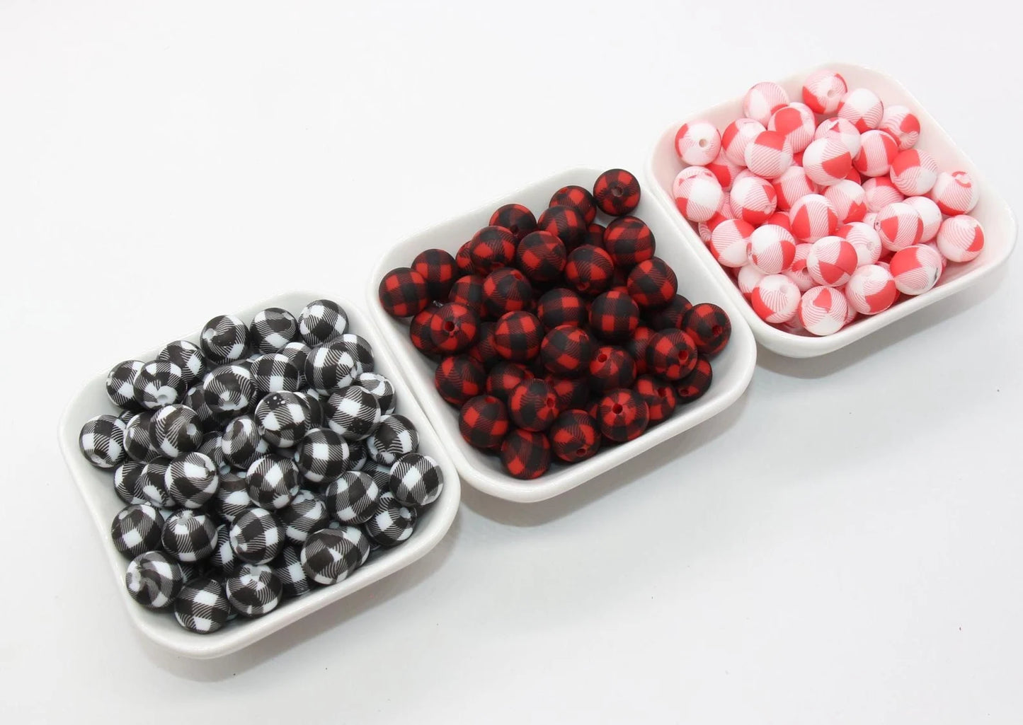 15mm printed silicone beads, wholesale silicone beads, DIY crafts for necklaces, keychains, bags making