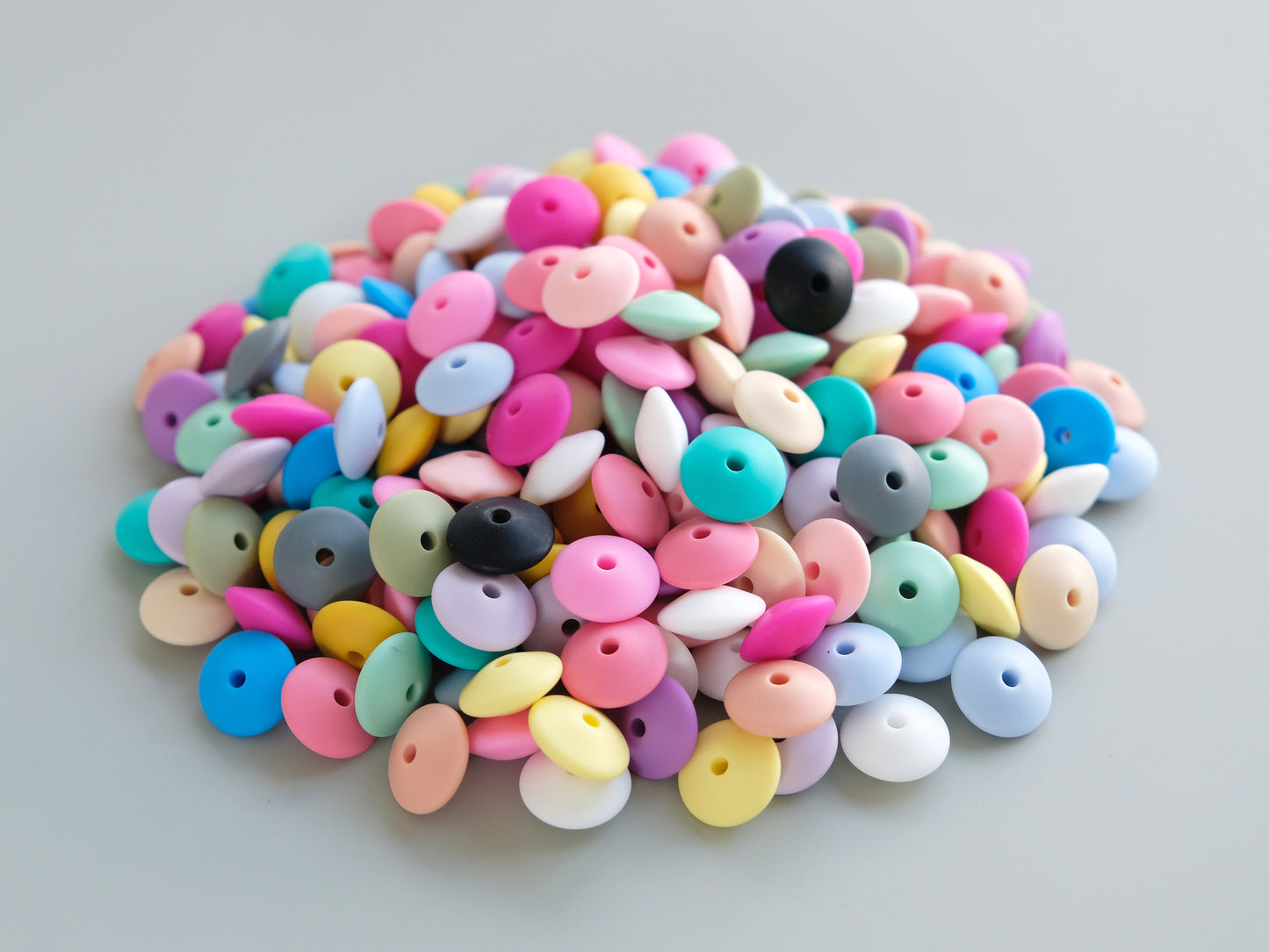 12mm Lentil Silicone Beads,Bulk Silicone Bead,Silicone Bead DIY